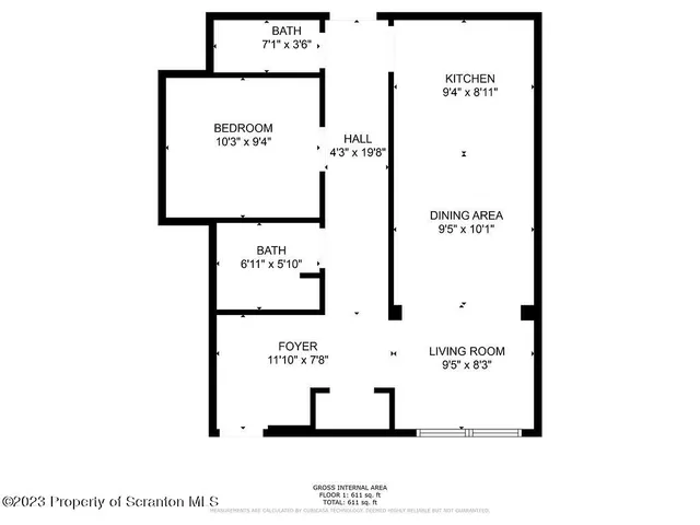 a view of an empty room