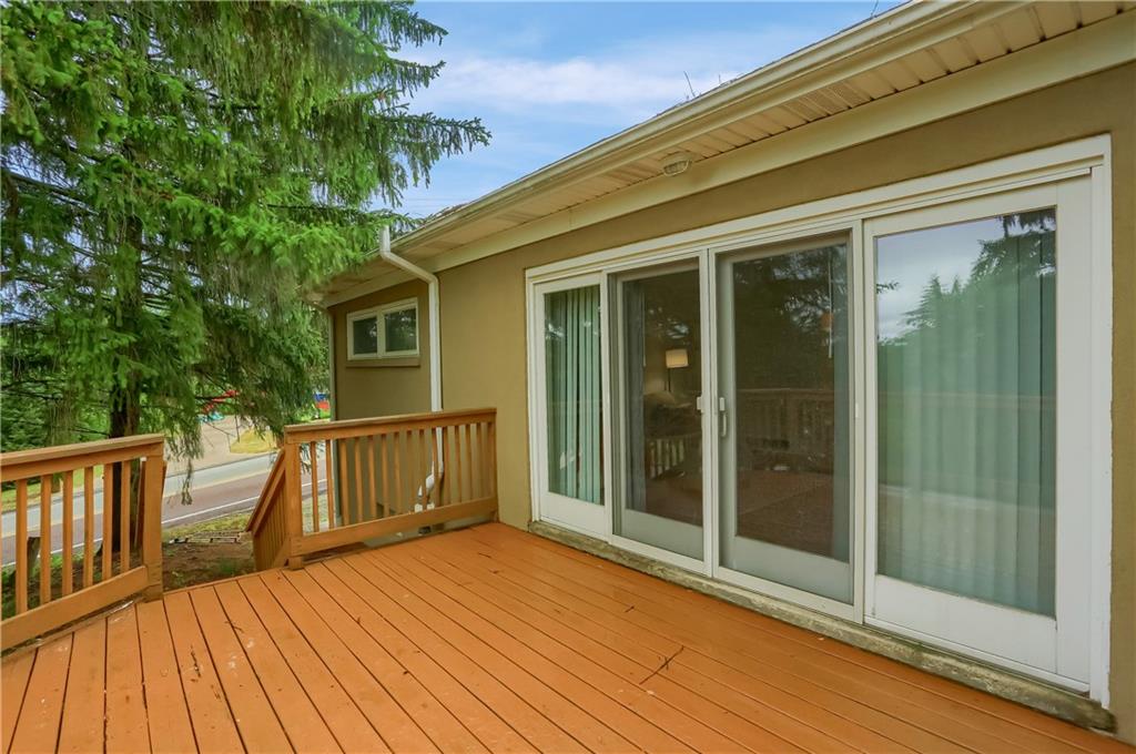 5607 McCormick Road Pittsburgh, PA 15205 - Photo 22 of 33 a view of backyard with a deck and wooden floor