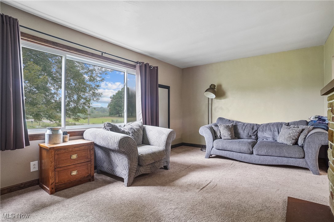 11369 Blott Road North Jackson, OH 44451 - Photo 9 of 40 Carpeted living room featuring baseboards