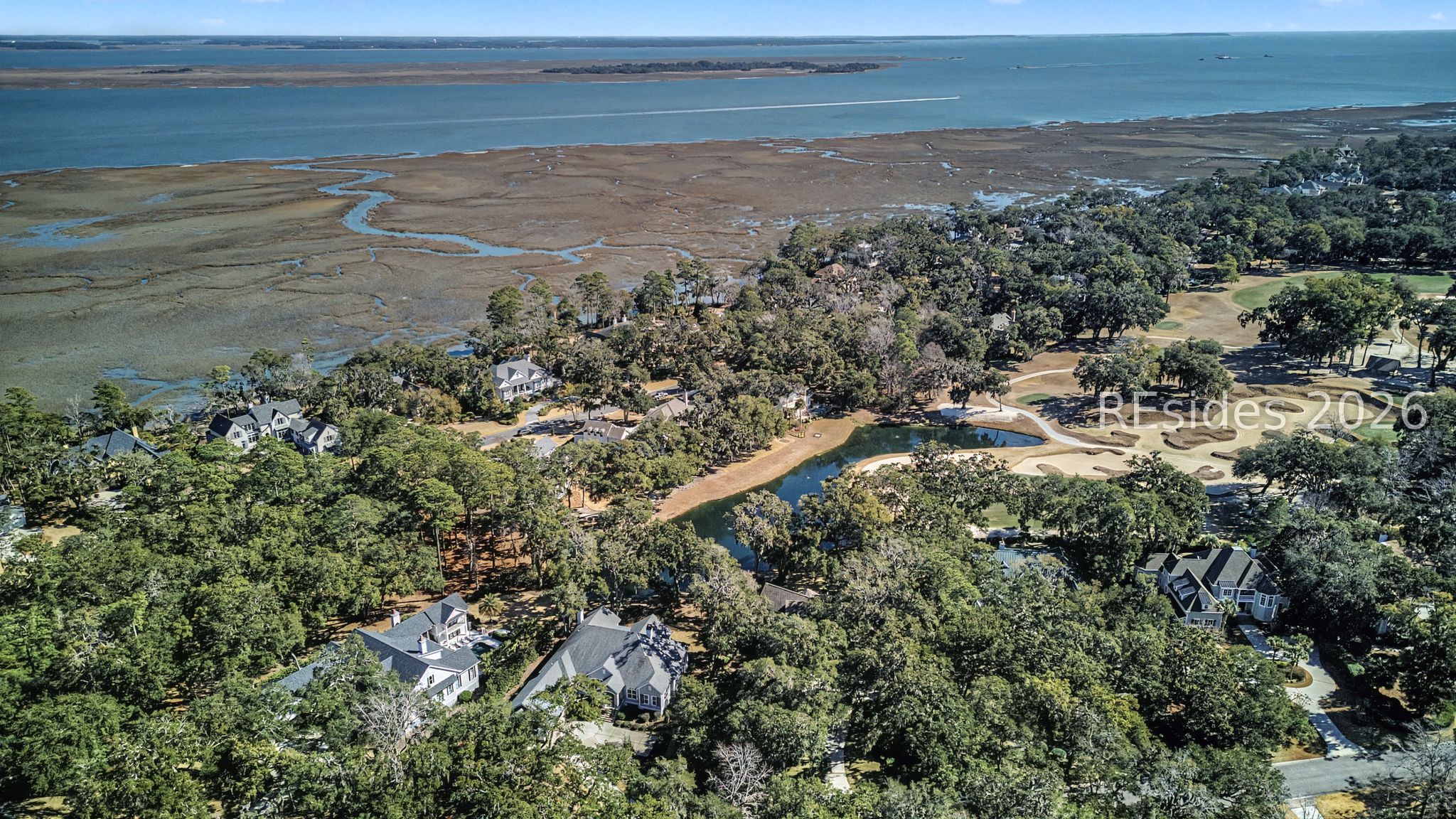 88 Inverness Drive Bluffton, SC 29910 - Photo 46 of 47 Aerial view of the home-note the trees for privacy