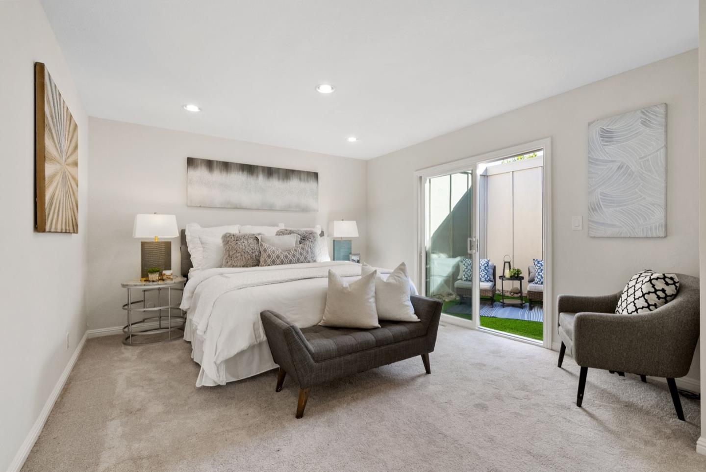 76 Jim Elder Drive Campbell, CA 95008 - Photo 14 of 37 a bedroom with a bed a couch and a window