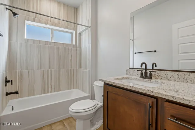 an empty room with closet