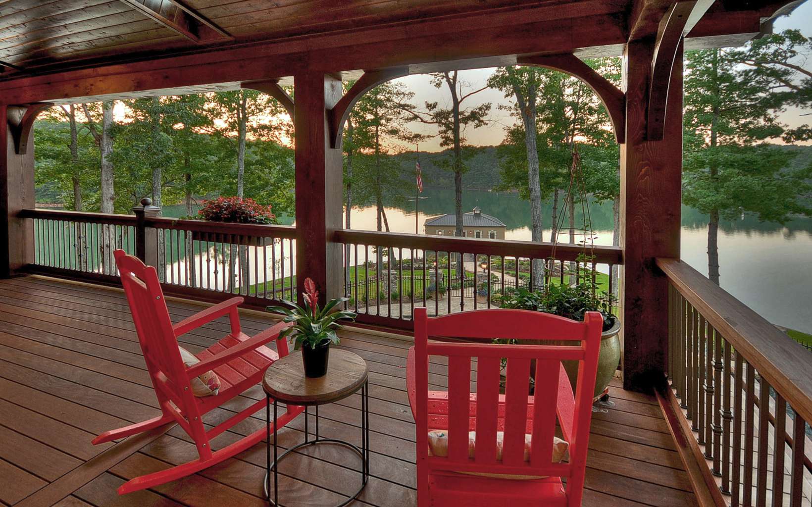 474 Stewart Camp Point Blue Ridge, GA 30513 - Photo 11 of 75 a view of a chairs and table in the balcony