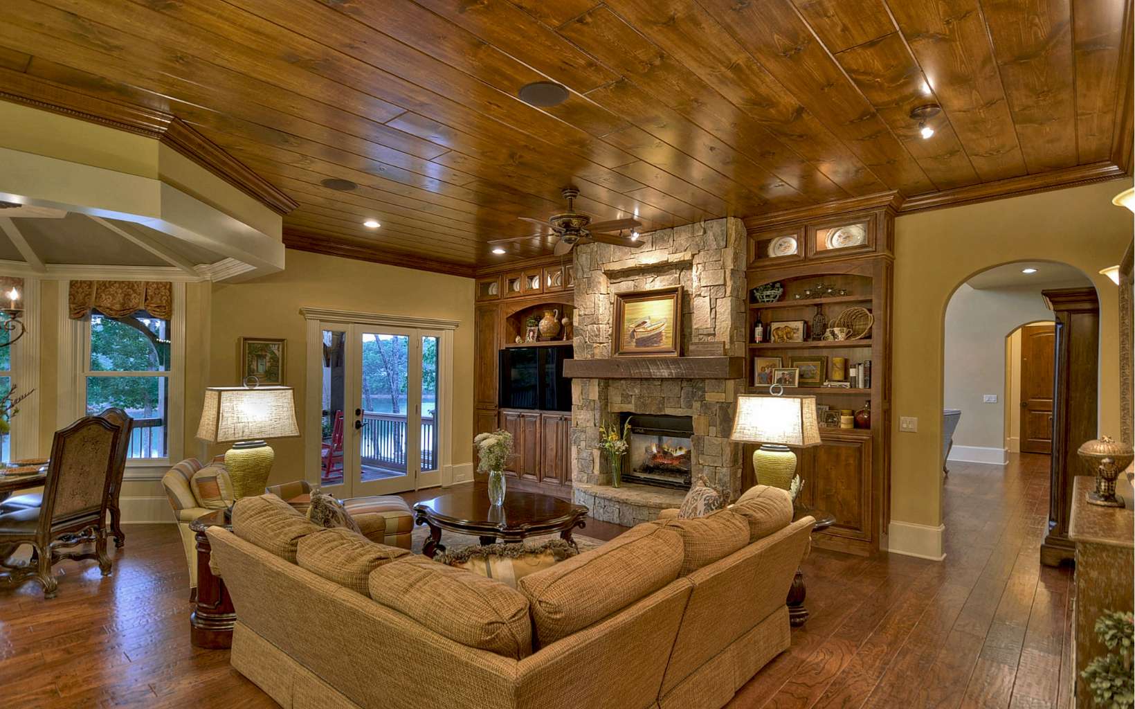 474 Stewart Camp Point Blue Ridge, GA 30513 - Photo 12 of 75 a living room with fireplace furniture and a fireplace