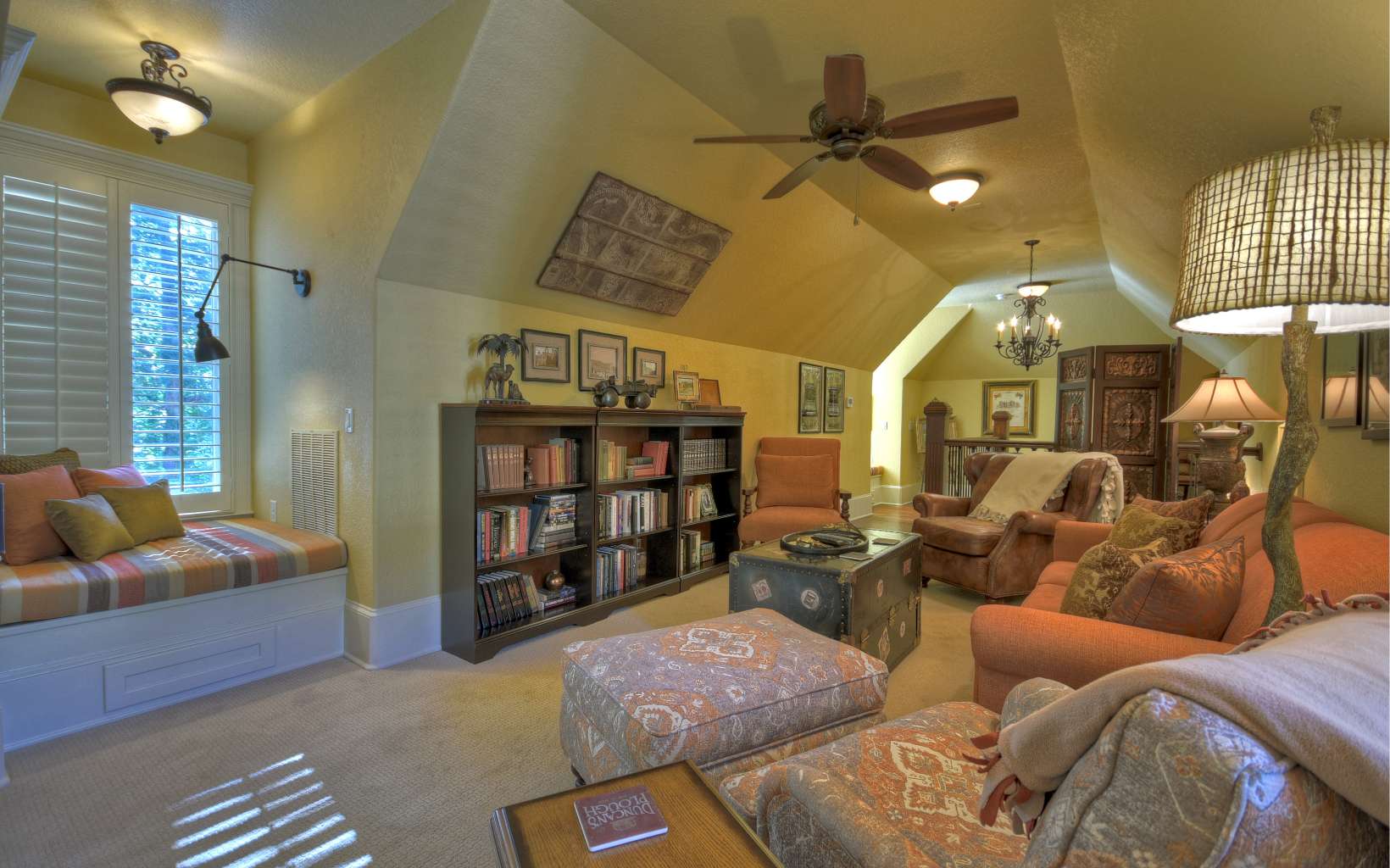 474 Stewart Camp Point Blue Ridge, GA 30513 - Photo 27 of 75 a living room with furniture a lamp and a large window