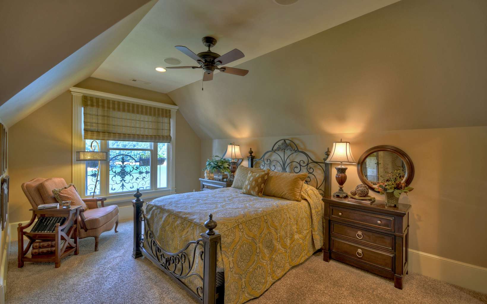 474 Stewart Camp Point Blue Ridge, GA 30513 - Photo 28 of 75 a bedroom with a bed and a dresser next to a window