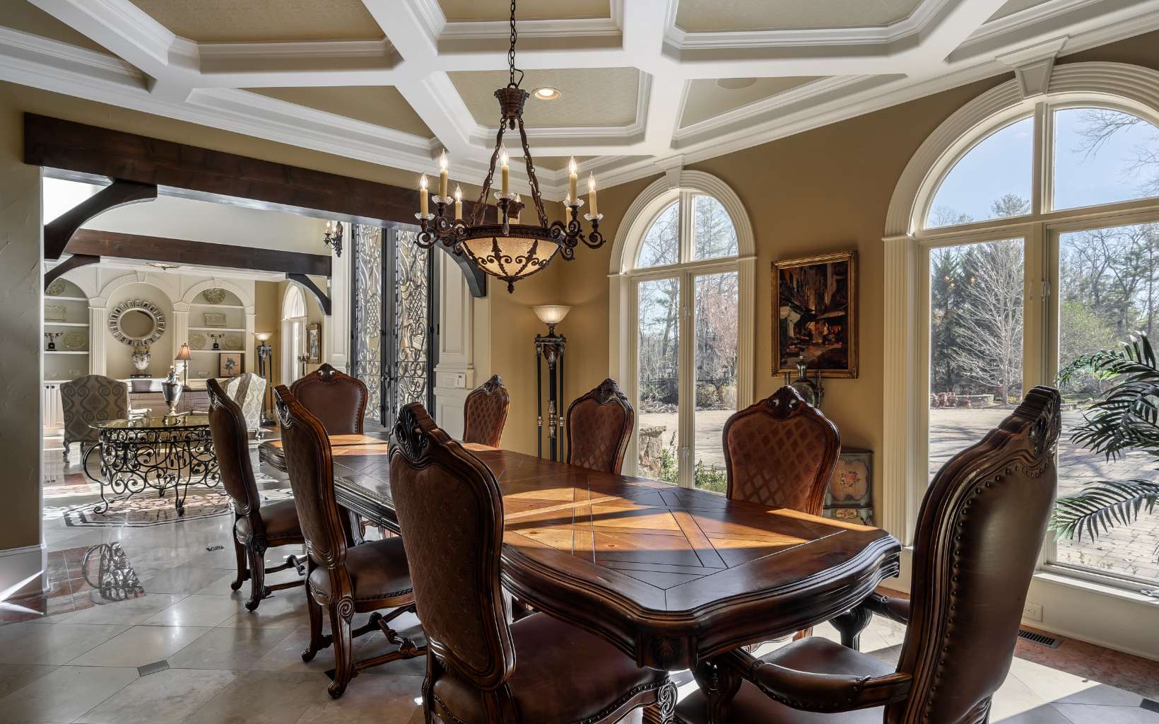 474 Stewart Camp Point Blue Ridge, GA 30513 - Photo 66 of 75 a view of a dining room with furniture window and outside view