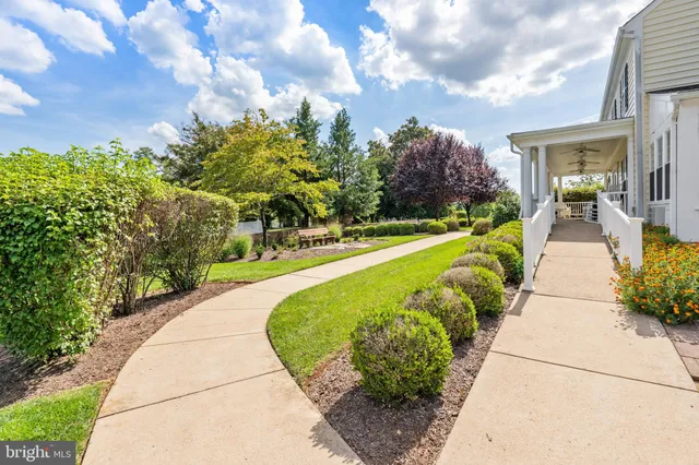 a view of swimming pool with a garden