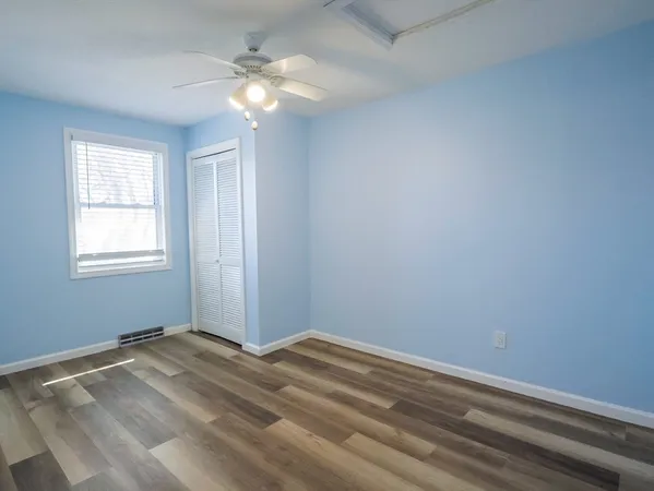 a view of a livingroom with a window