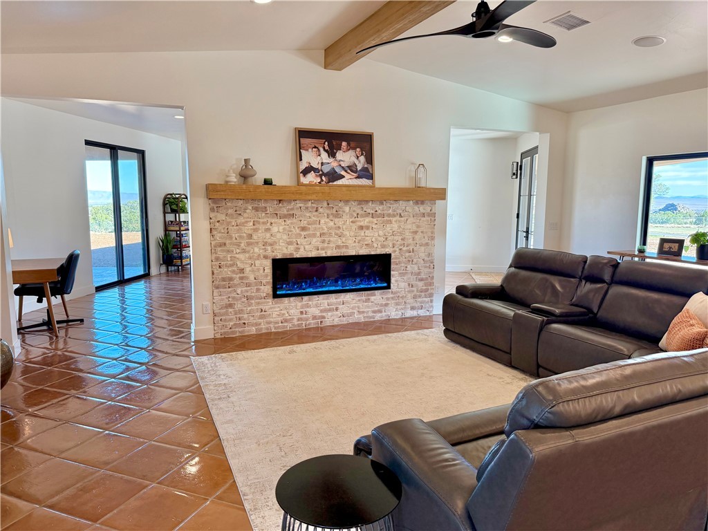 919 West Jordan Ranch Road Kingman, AZ 86409 - Photo 13 of 53 Electric fireplace adds to the elegance and detail of the home.