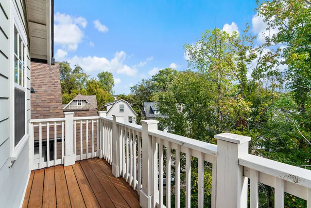 a view of a wooden fence