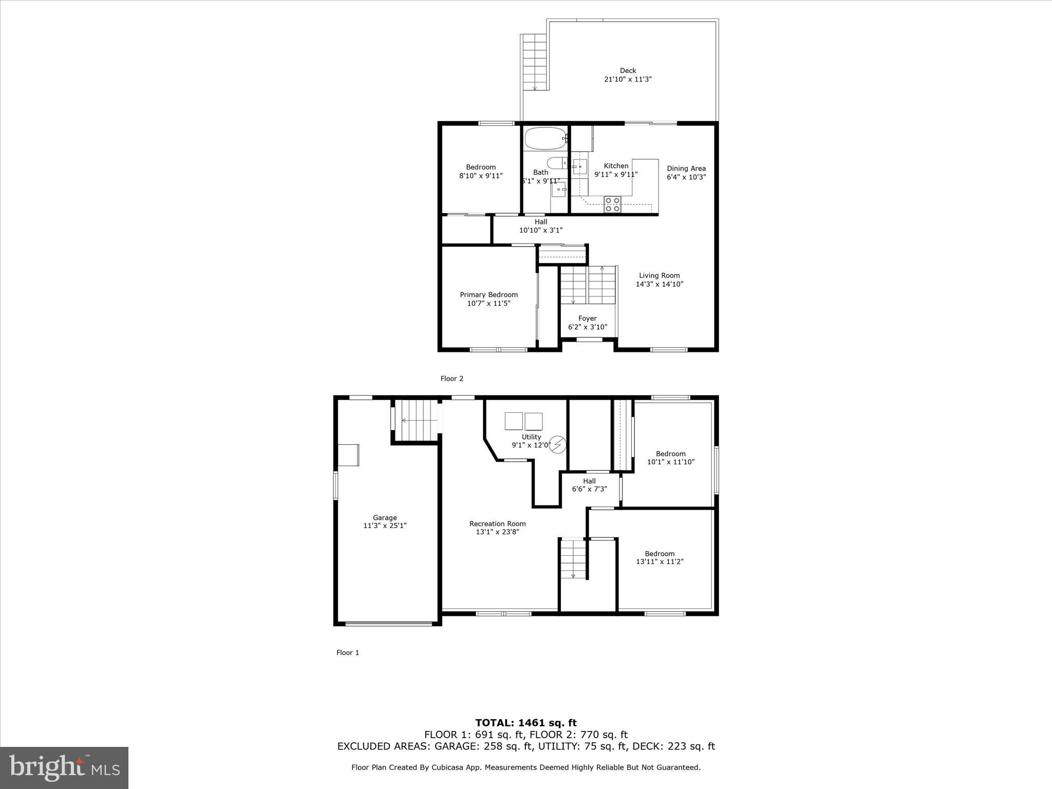 7313 Husky Lane Springfield, VA 22151 - Photo 49 of 49 a picture of a floor plan