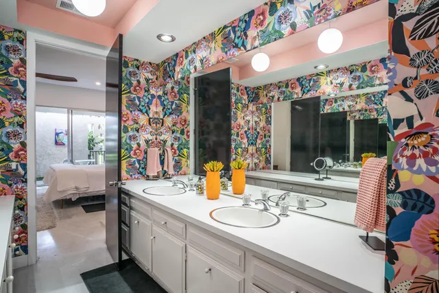a view of entryway with a table and chairs