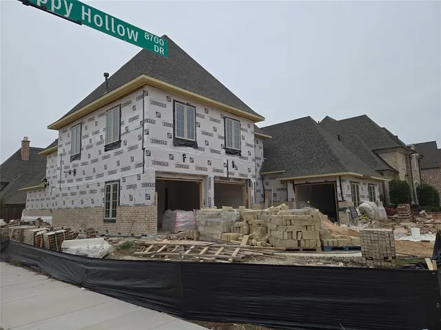 a front view of a house