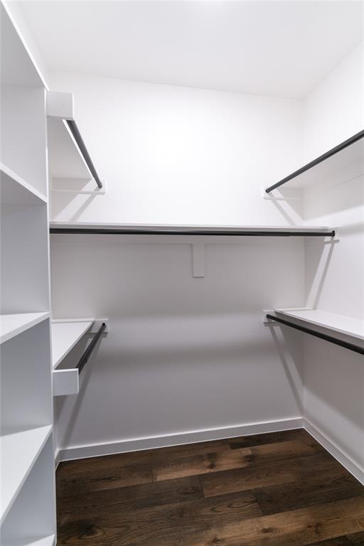 839 Southwest 7th Street Cooper, TX 75432 - Photo 16 of 21 Walk in closet with dark wood-style floors