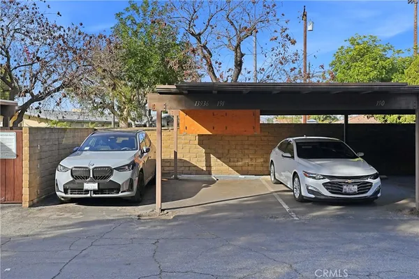 a car parked in garage