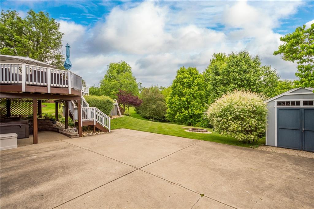 108 Walnut Drive Eighty Four, PA 15330 - Photo 37 of 47 a view of backyard with deck and garden