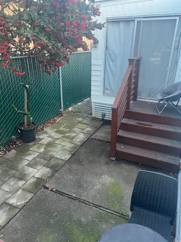 a view of outdoor space and deck