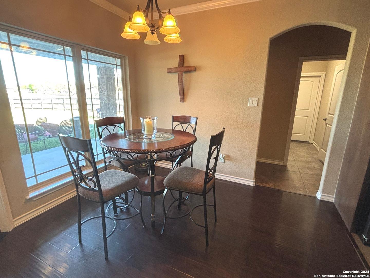 104 Park View Poth, TX 78147 - Photo 15 of 54 a view of a dining room with furniture and wooden floor