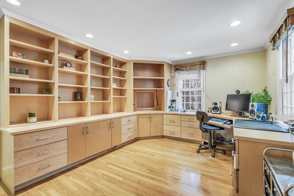 19 Sears Road Wayland, MA 01778 - Photo 25 of 42 a view of a workspace with furniture and a window