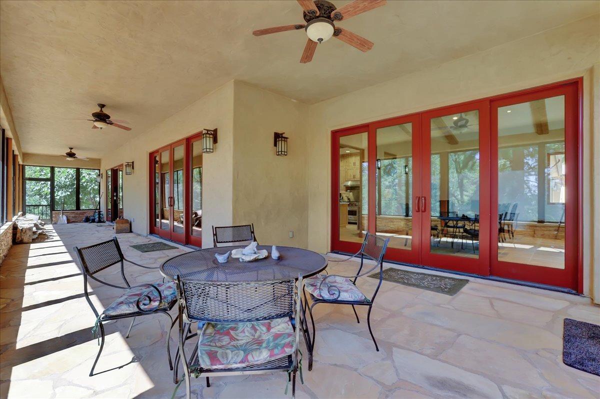 18955 Lake City Road Nevada City, CA 95959 - Photo 23 of 99 a view of a dining room with furniture window and outside view