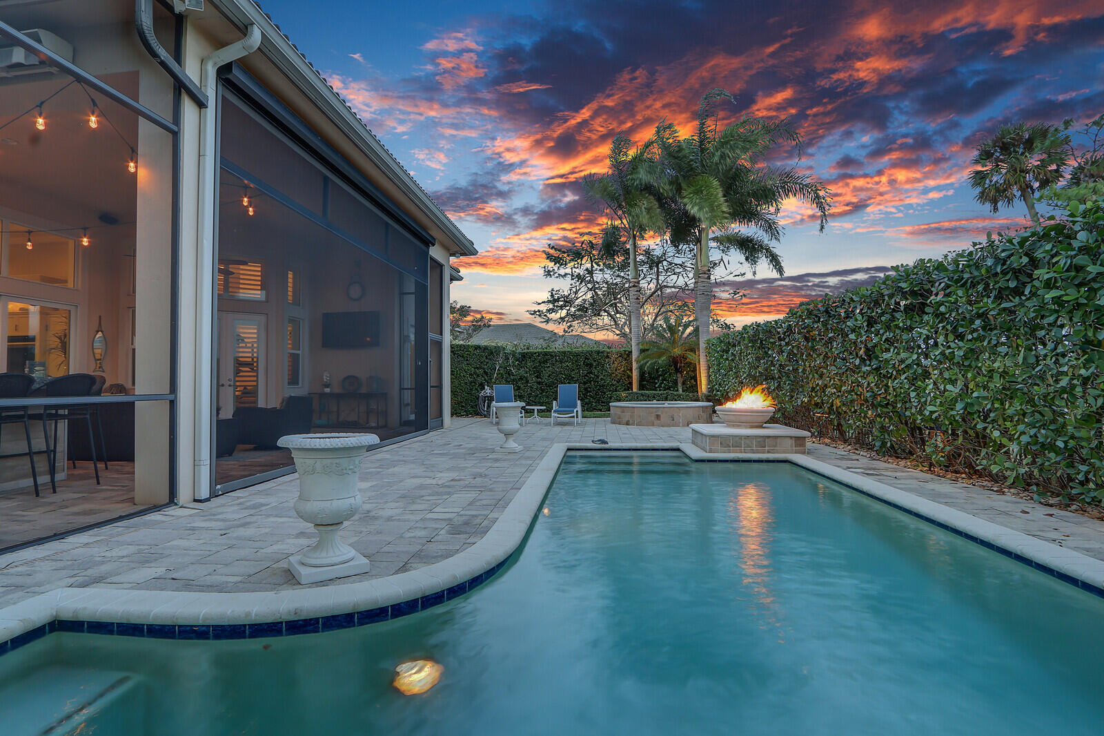 162 Sonata Drive Jupiter, FL 33478 - Photo 41 of 78 Pool Twilight