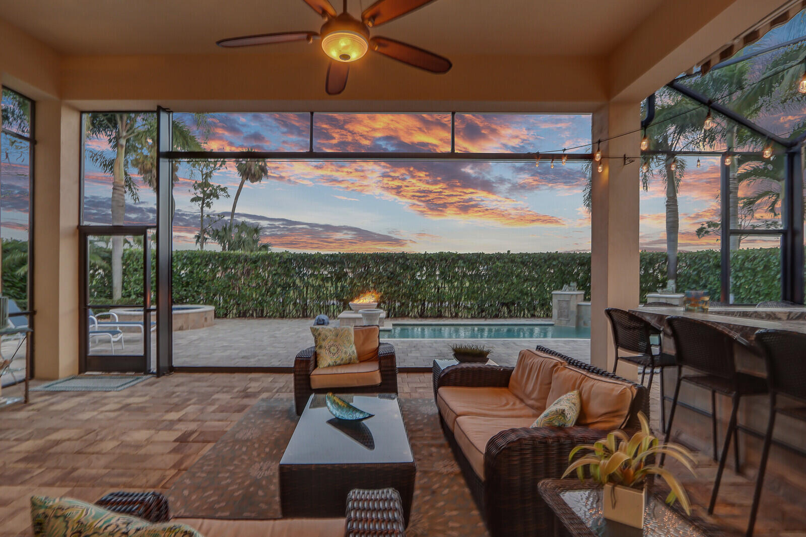 162 Sonata Drive Jupiter, FL 33478 - Photo 46 of 78 Screen-Enclosed Patio | Summer Kitchen