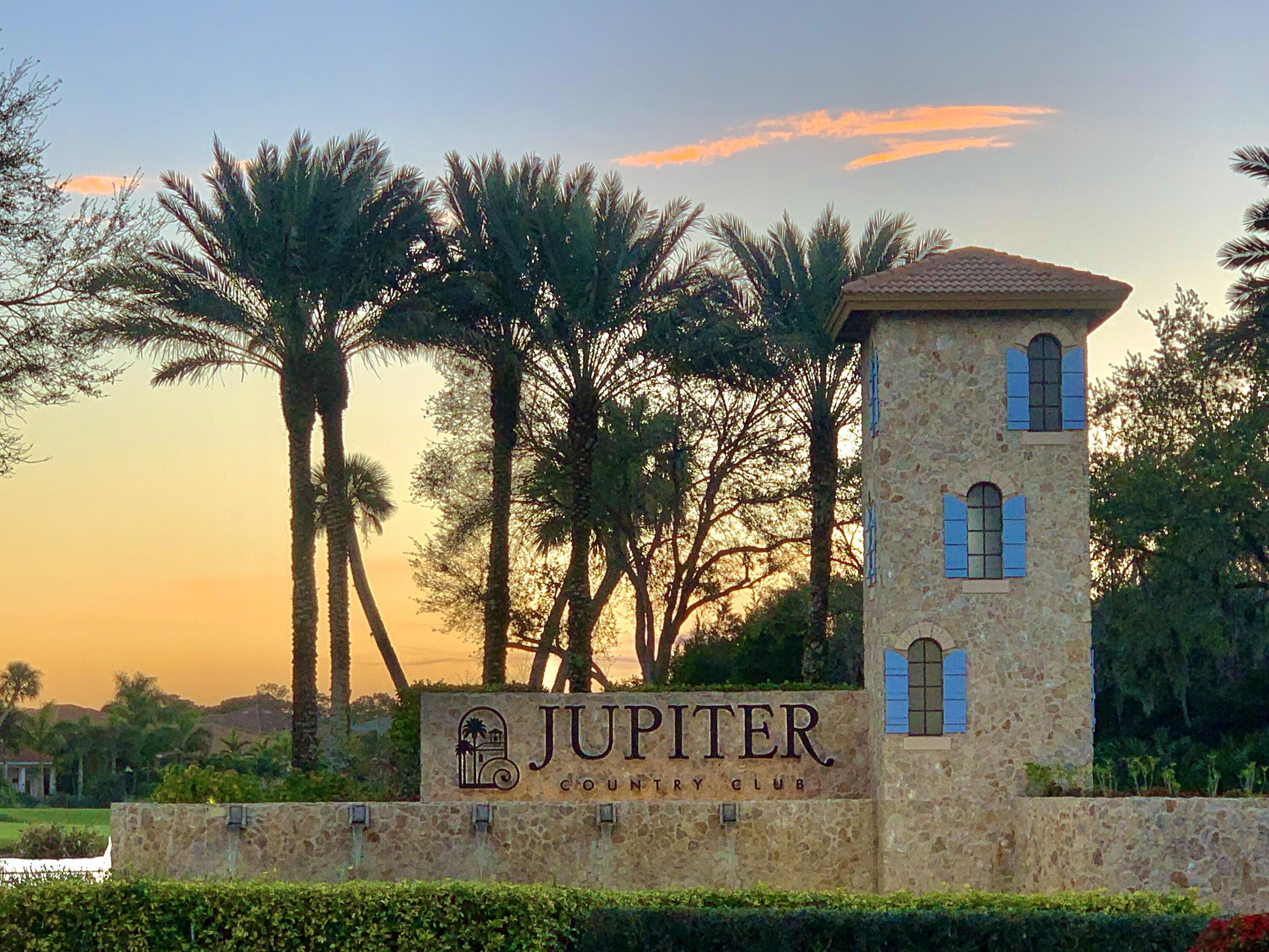 162 Sonata Drive Jupiter, FL 33478 - Photo 58 of 78 Jupiter Country Club Entrance Sunset
