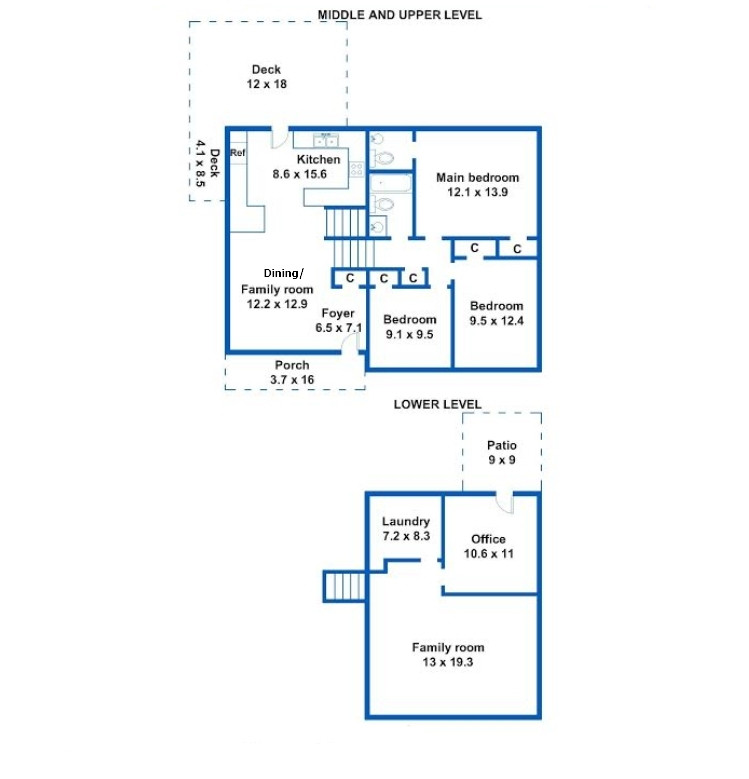 7701 Cresthill Court Raleigh, NC 27615 - Photo 29 of 29 Floor Plan