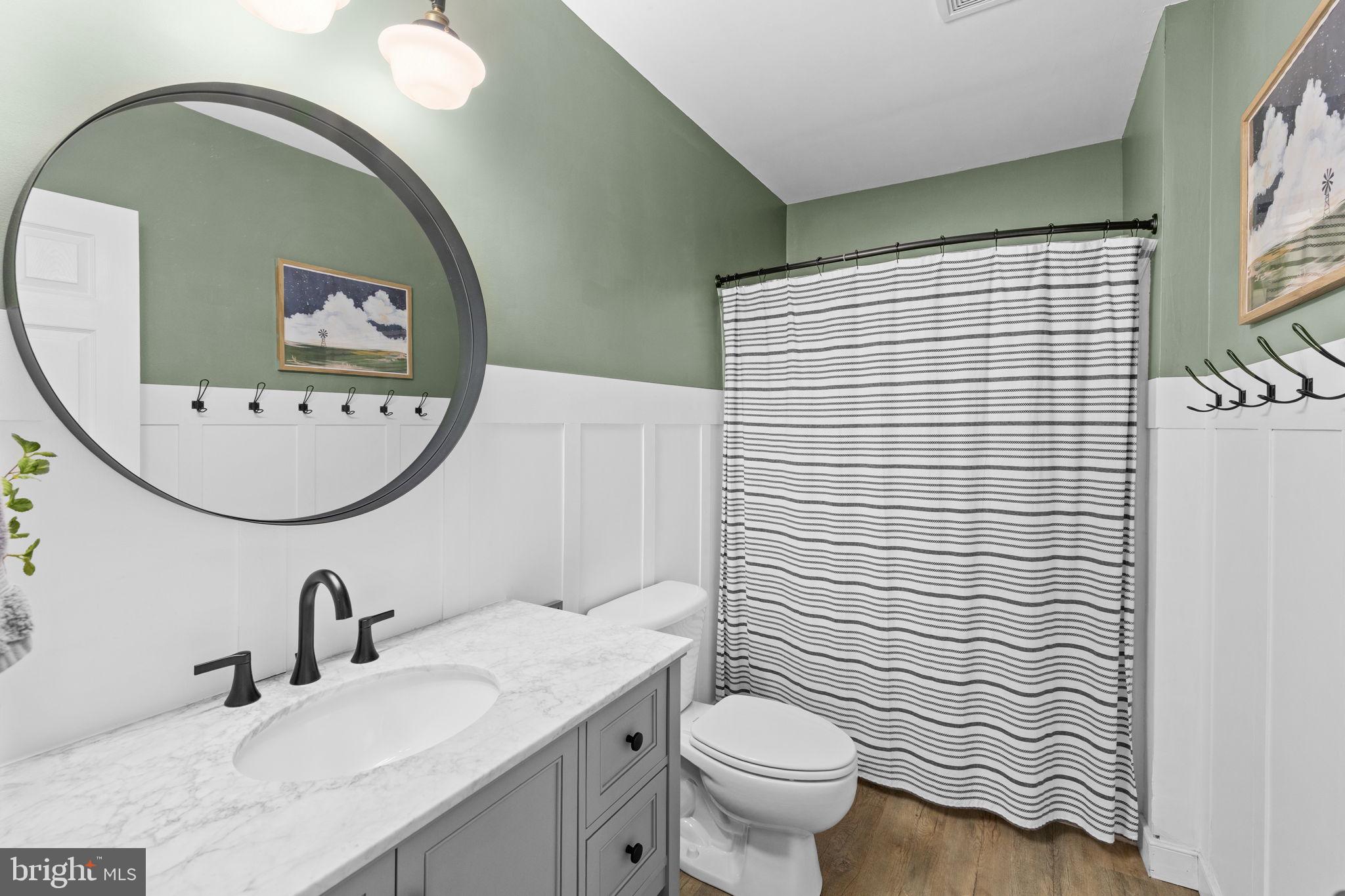 14 Oak Road Bumpass, VA 23024 - Photo 54 of 75 a bathroom with a sink a mirror and toilet