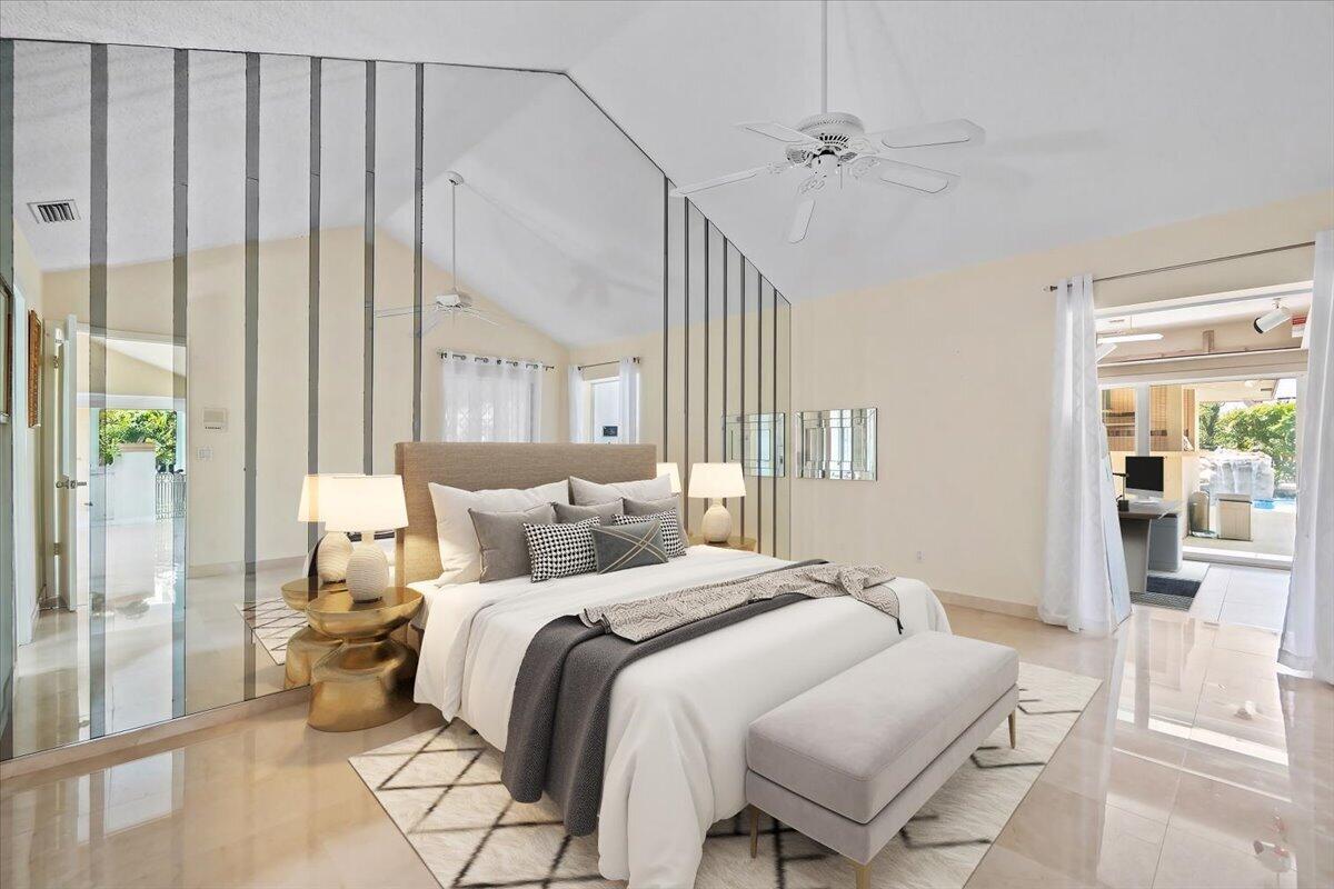 352 River Edge Road Jupiter, FL 33477 - Photo 16 of 56 Virtually remastered Primary Bedroom