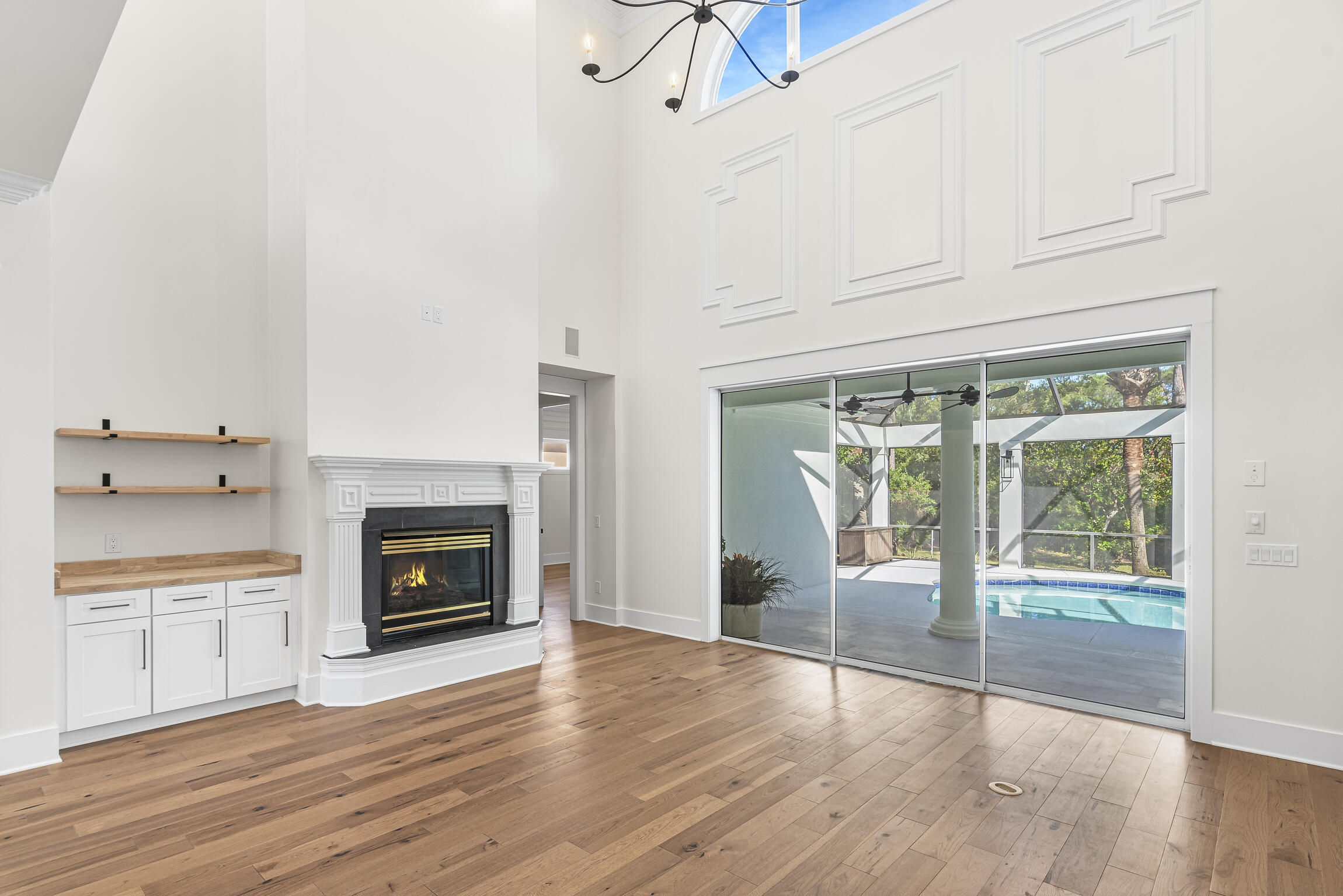 488 Regatta Bay Boulevard Destin, FL 32541 - Photo 9 of 46 a living room with furniture and a fireplace