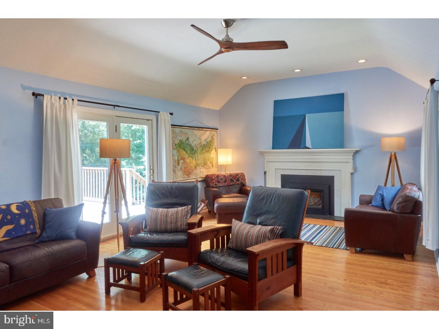 720 Panorama Road Villanova, PA 19085 - Photo 8 of 19 a living room with furniture and a fireplace