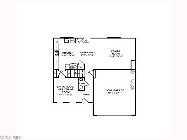 1348 Sharp Ridge Road Greensboro, NC 27406 - Photo 2 of 3 1st Floor Plan. 1st Floor Plan - See Sales Consultant for the exact details on interior features of this home.