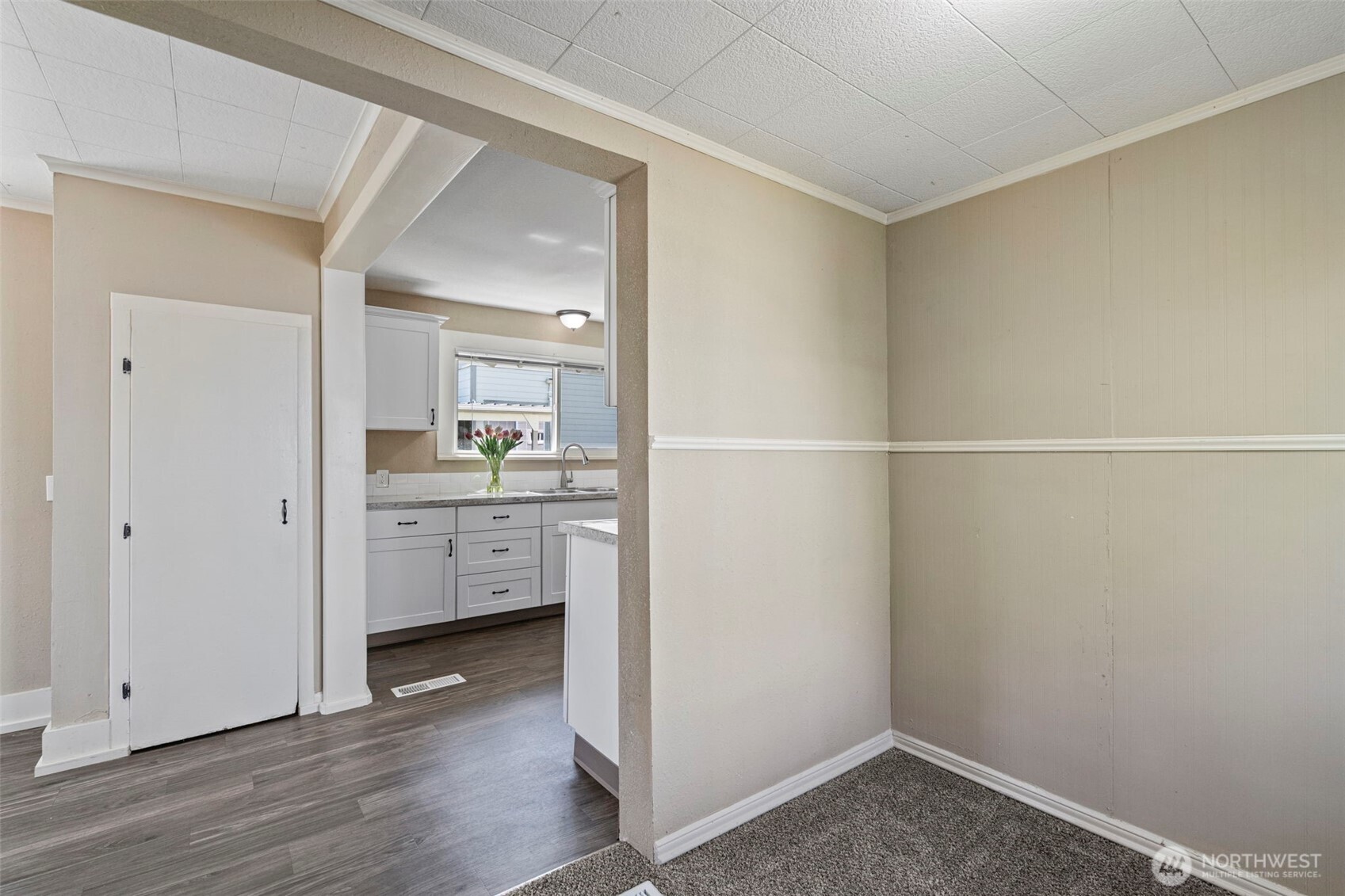 714 G Street Centralia, WA 98531 - Photo 18 of 40 a view of a kitchen with closet and wooden floor