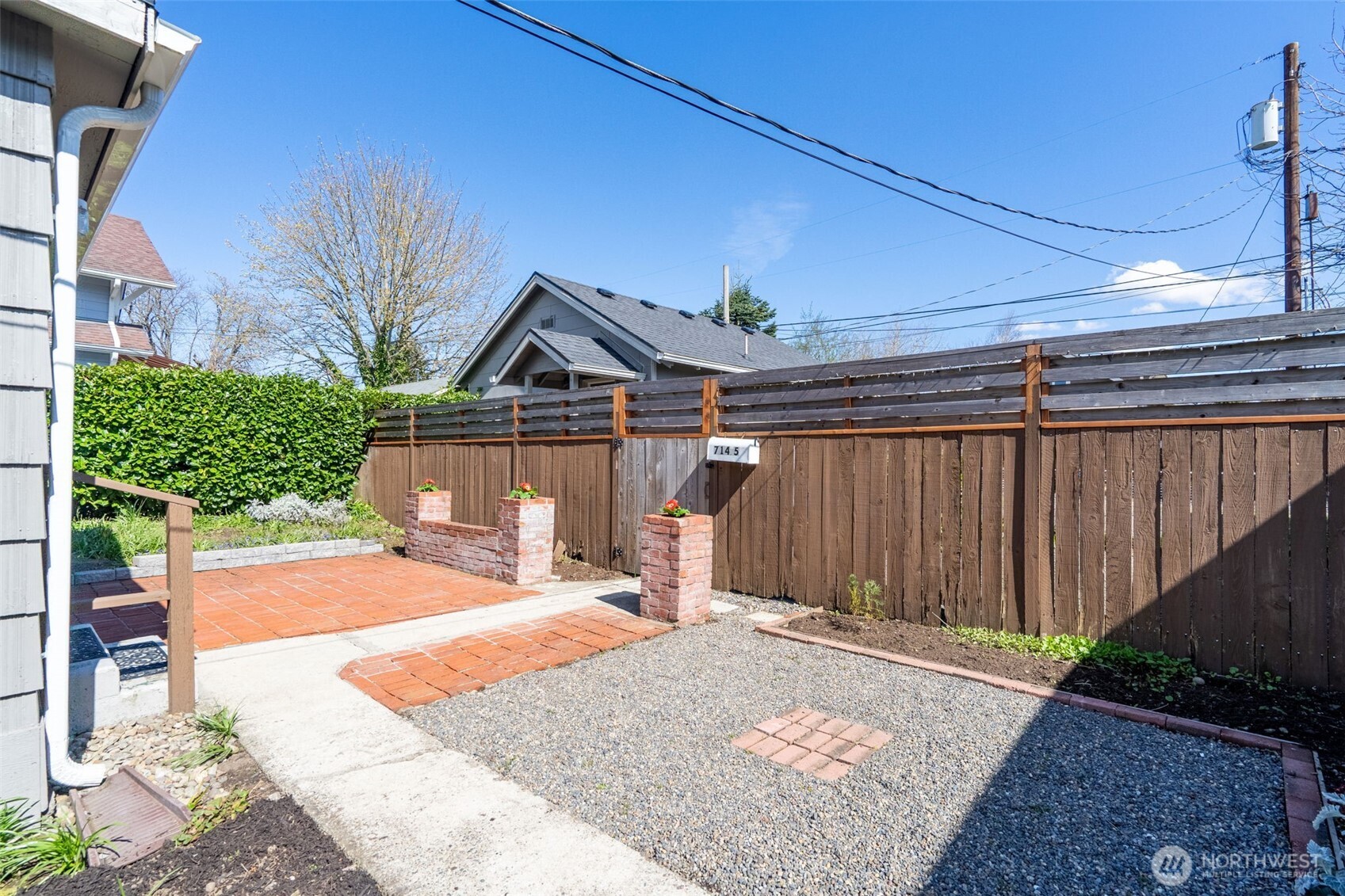 714 G Street Centralia, WA 98531 - Photo 28 of 40 a view of a backyard with a patio