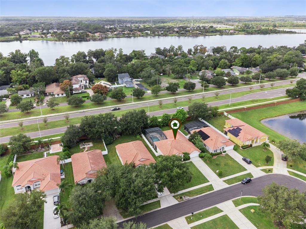 11450 Arborside Bend Way Windermere, FL 34786 - Photo 46 of 50 an aerial view of tennis court