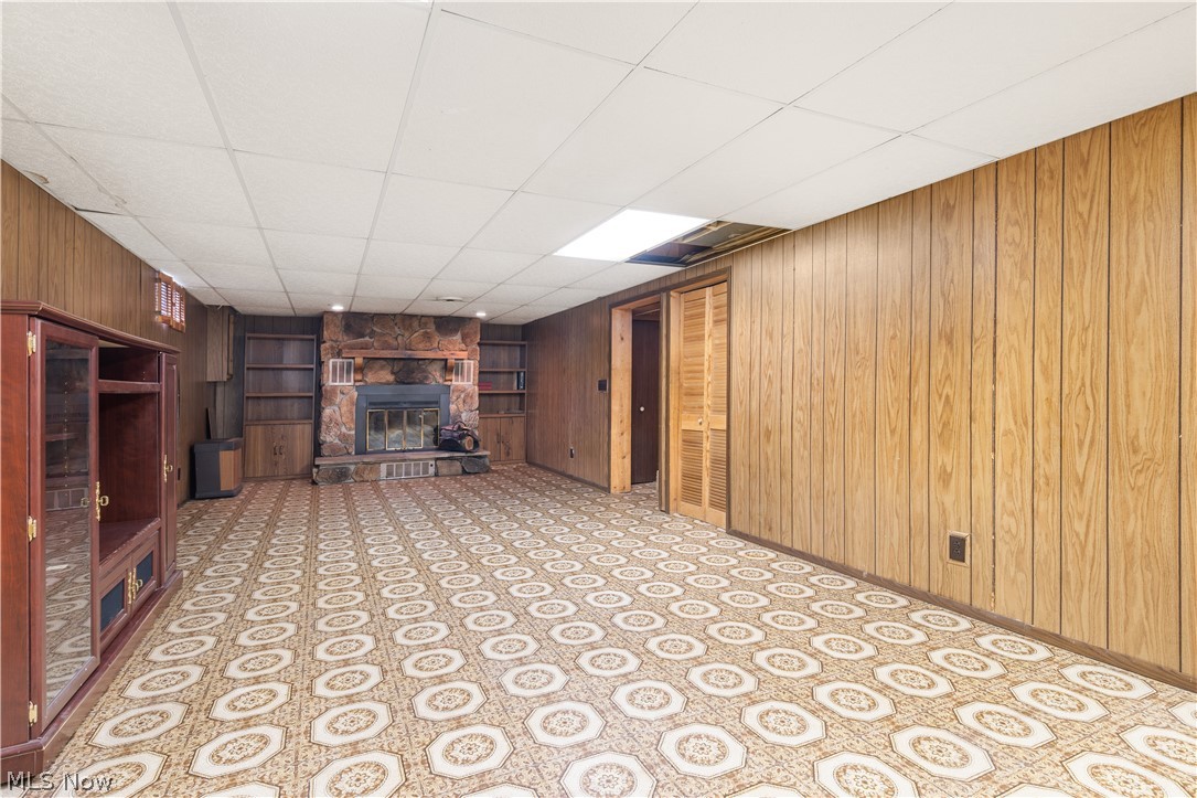 529 Hillman Road Akron, OH 44312 - Photo 17 of 21 Lower level rec room view #2