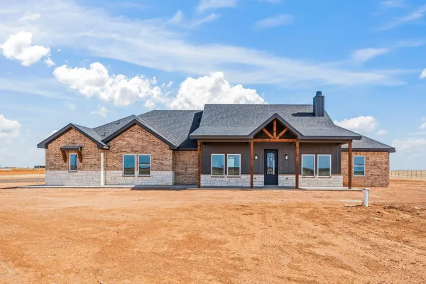 front view of a house with a outdoor space