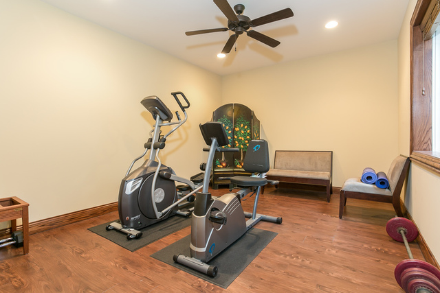 4553 Wolf Road Western Springs, IL 60558 - Photo 28 of 35 a view of a room with gym equipment
