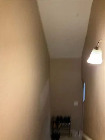 a room with a chair and a table