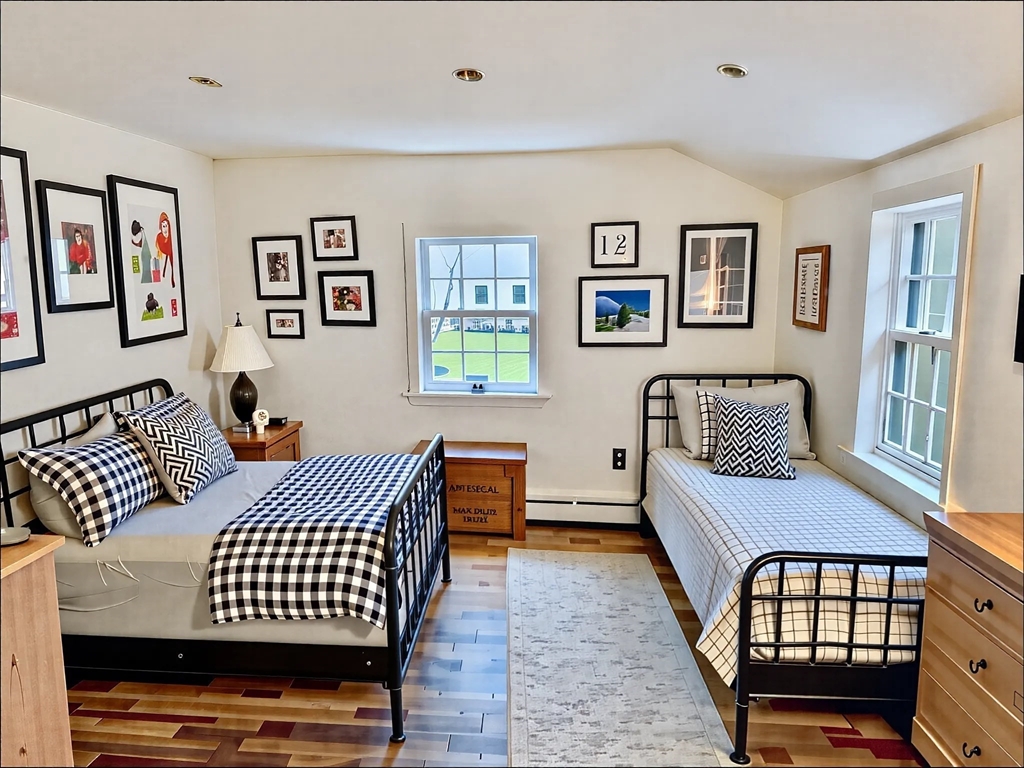 50 Colonial Road Hingham, MA 02043 - Photo 14 of 24 a bedroom with furniture and wooden floor