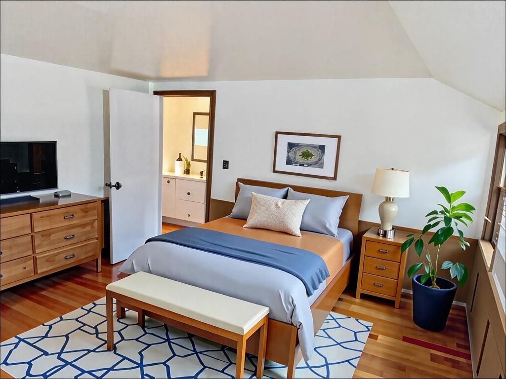 50 Colonial Road Hingham, MA 02043 - Photo 16 of 24 a bedroom with a bed and furniture