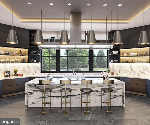 a living room with stainless steel appliances kitchen island granite countertop a stove and a view of living room