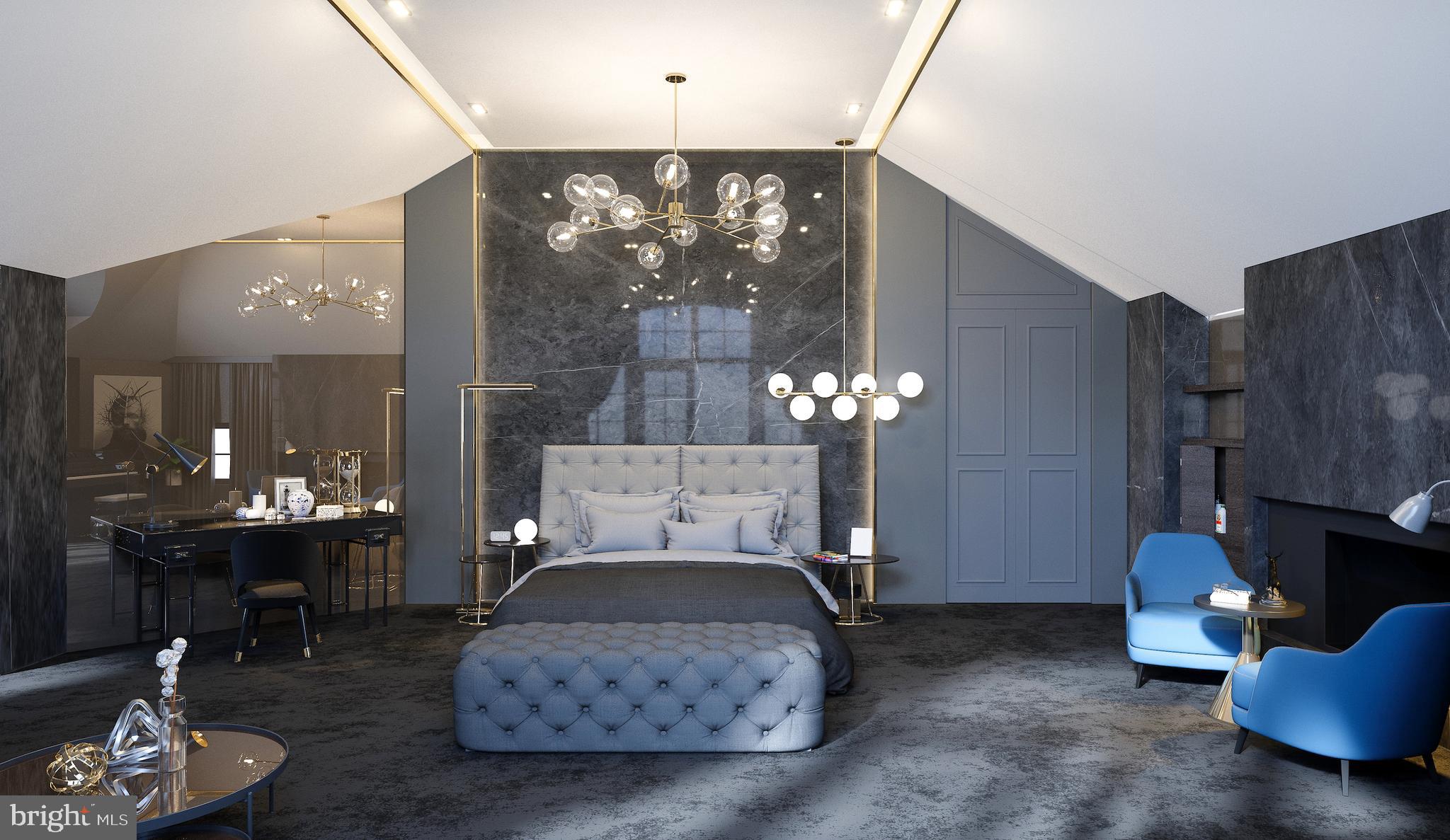 1171 Chain Bridge Road McLean, VA 22101 - Photo 15 of 44 a living room with furniture and a chandelier