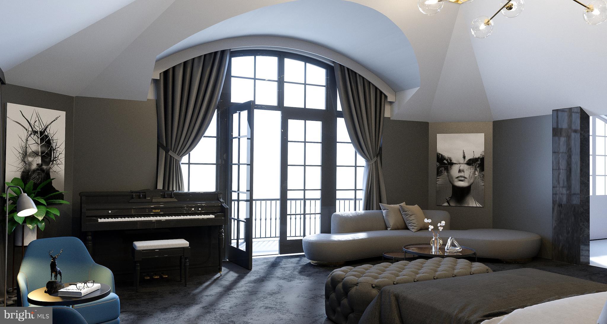 1171 Chain Bridge Road McLean, VA 22101 - Photo 17 of 44 a living room with furniture and a floor to ceiling window