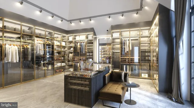 a room with furniture