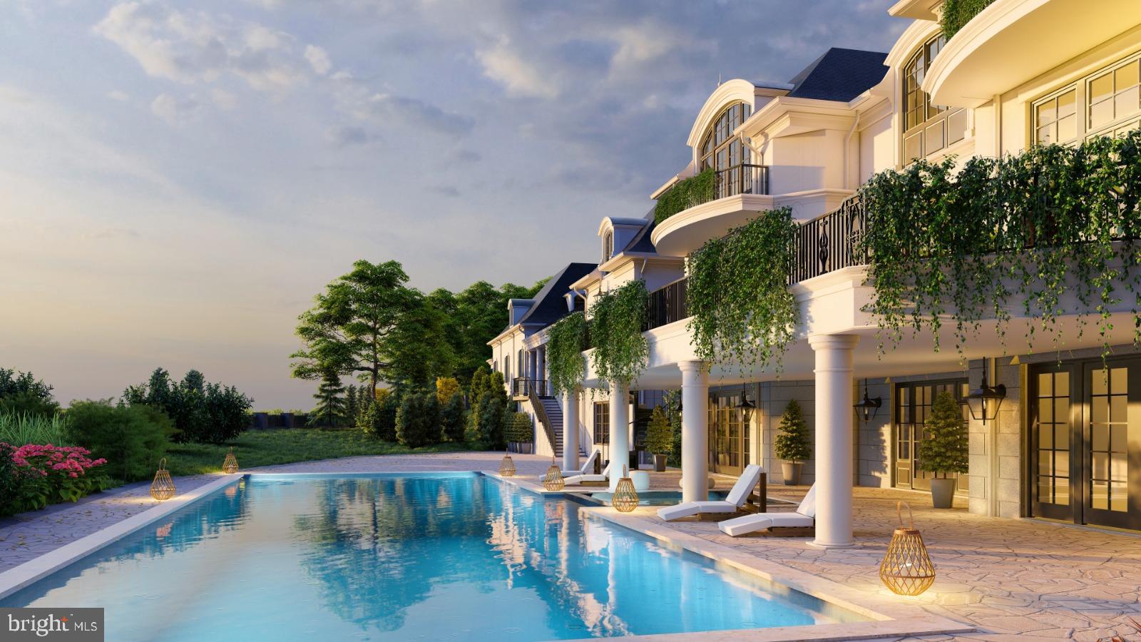 1171 Chain Bridge Road McLean, VA 22101 - Photo 32 of 44 a view of a house with pool and sitting area