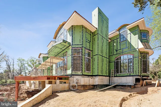 a view of a house with a park