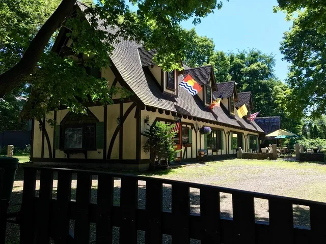 a view of street with sign board